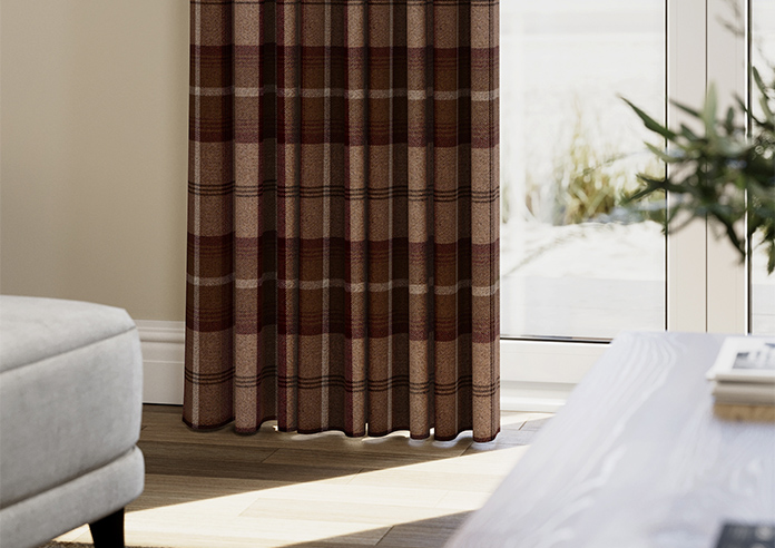 Highland, Mulberry - Made to Measure Curtains - Image 5